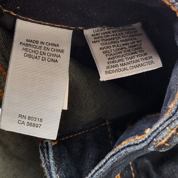 Lucky Brand Emma Boot Cut Jeans Women’s Size 14W Regular Faded Denim Hippie NWT - Picture 7 of 11